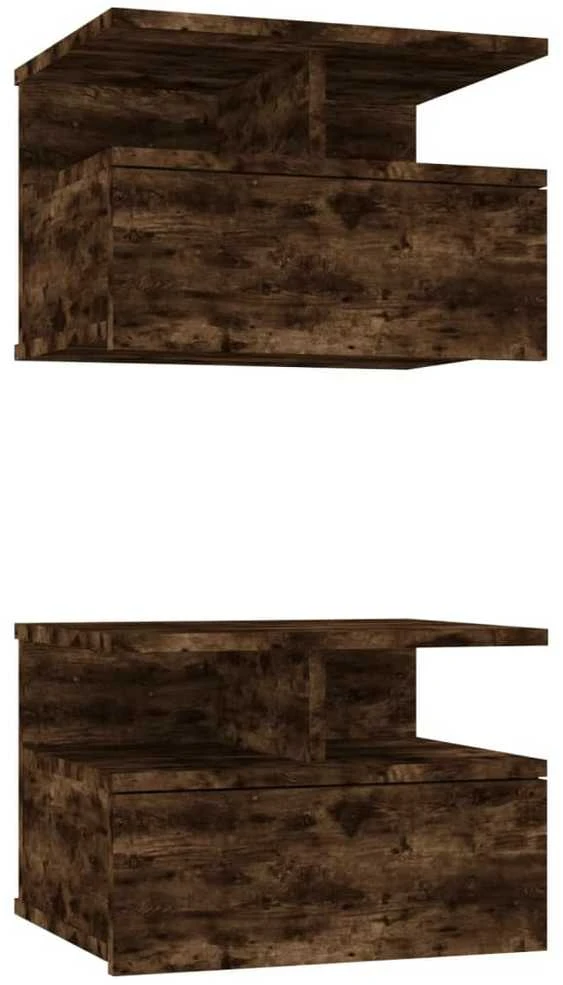 Naktiniai staliukai, 2vnt., ąžuolo, 40x31x27cm, mediena