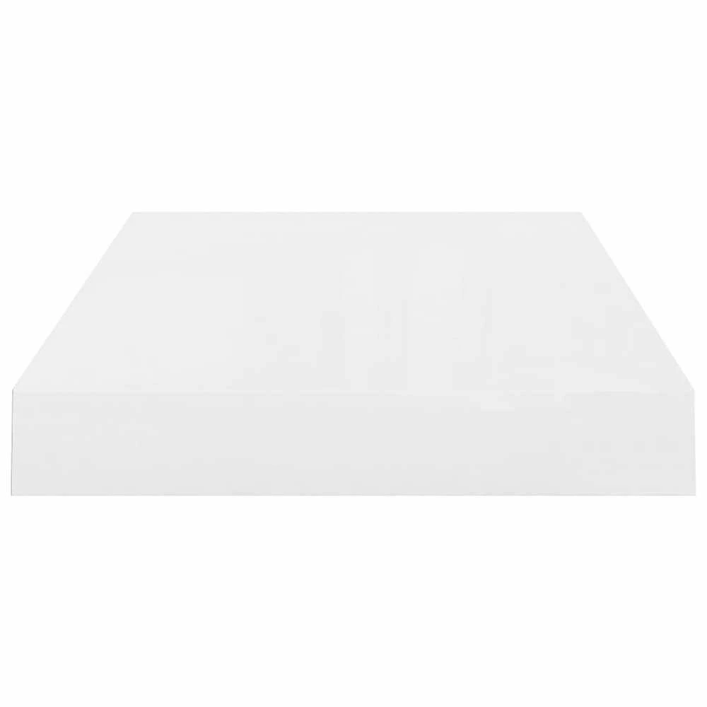 Pakabinama sieninė lentyna, balta, 40x23x3,8cm, MDF, blizgi