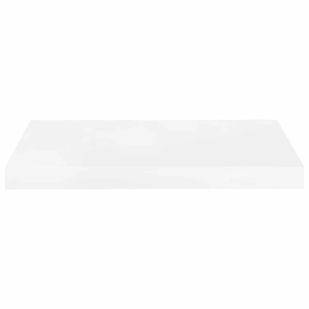 Pakabinama sieninė lentyna, balta, 50x23x3,8cm, MDF, blizgi