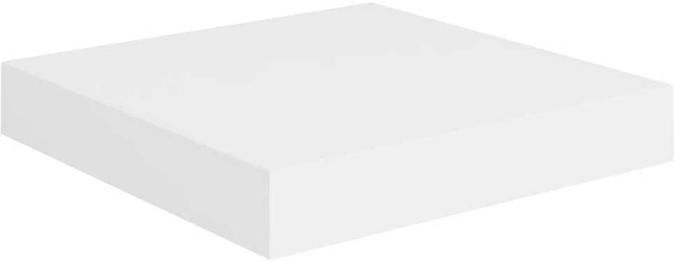 Pakabinama sieninė lentyna, baltos spalvos, 23x23,5x3,8cm, MDF