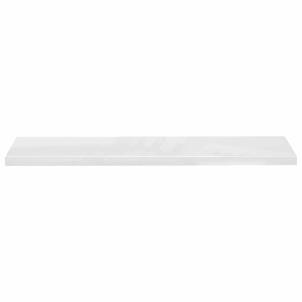 Pakabinamos lentynos, 2vnt., baltos, 120x23,5x3,8cm, MDF