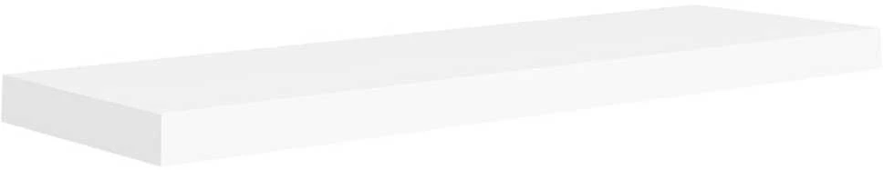 Pakabinamos lentynos, 2vnt., baltos, 80x23,5x3,8cm, MDF