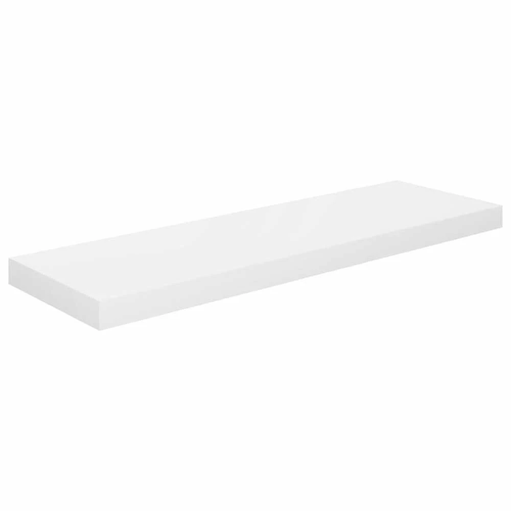 Pakabinamos lentynos, 2vnt., baltos, 80x23,5x3,8cm, MDF