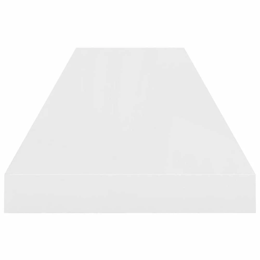 Pakabinamos lentynos, 4vnt., baltos, 90x23,5x3,8cm, MDF