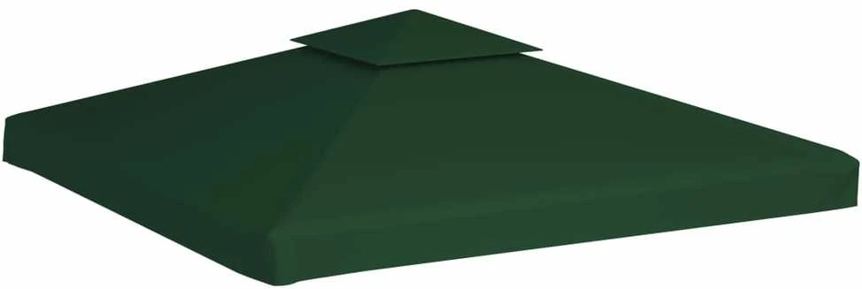 Pakait. pavėsinės uždangalas, 310g/m², žalios sp., 3x3m