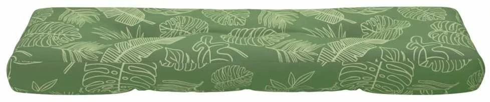Paletės pagalvėlė, 120x40x12cm, audinys, su lapais