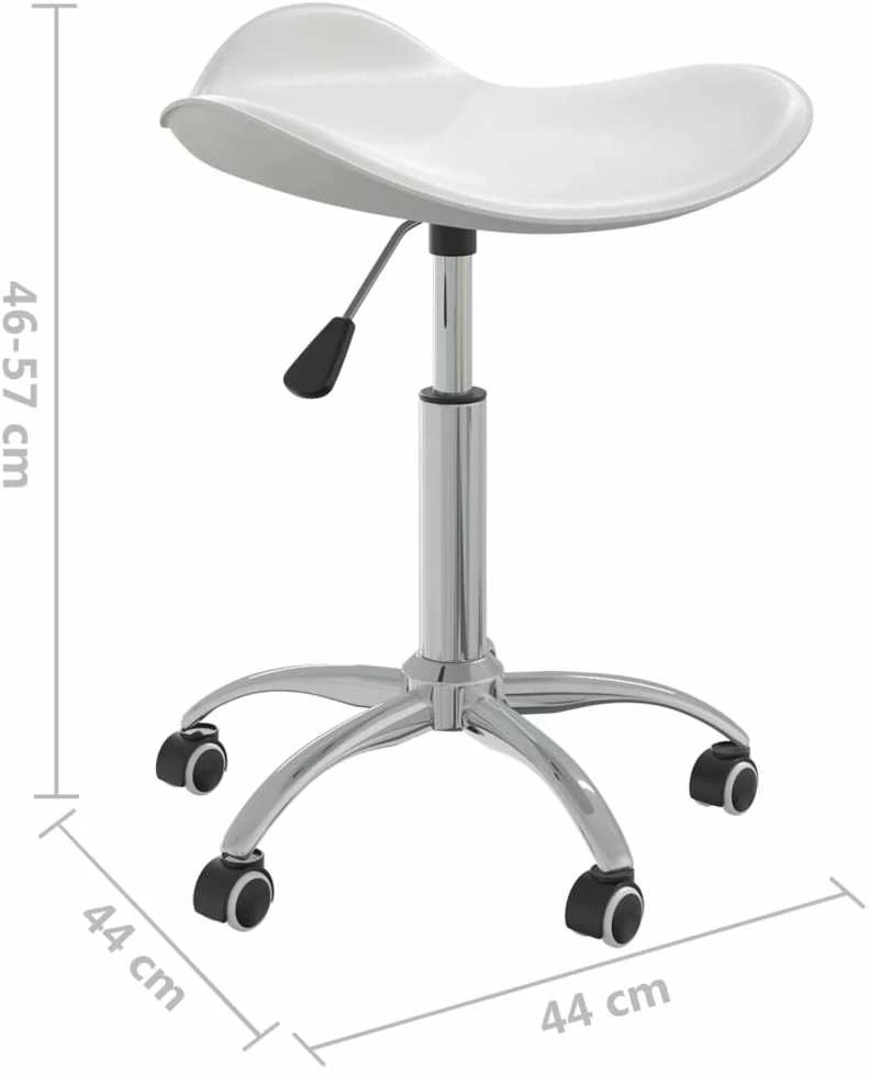 Pasukama valgomojo kėdė, baltos spalvos, dirbtinė oda (323683)