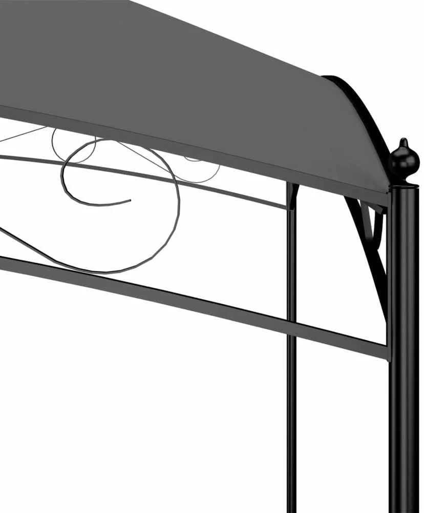 Pavėsinė, antracito spalvos, 3x3x2,65m, 180 g/m²