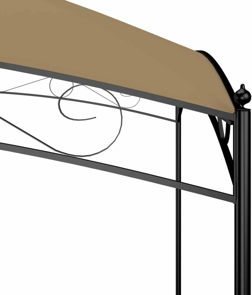 Pavėsinė, taupe spalvos, 3x4x2,65m, 180 g/m²