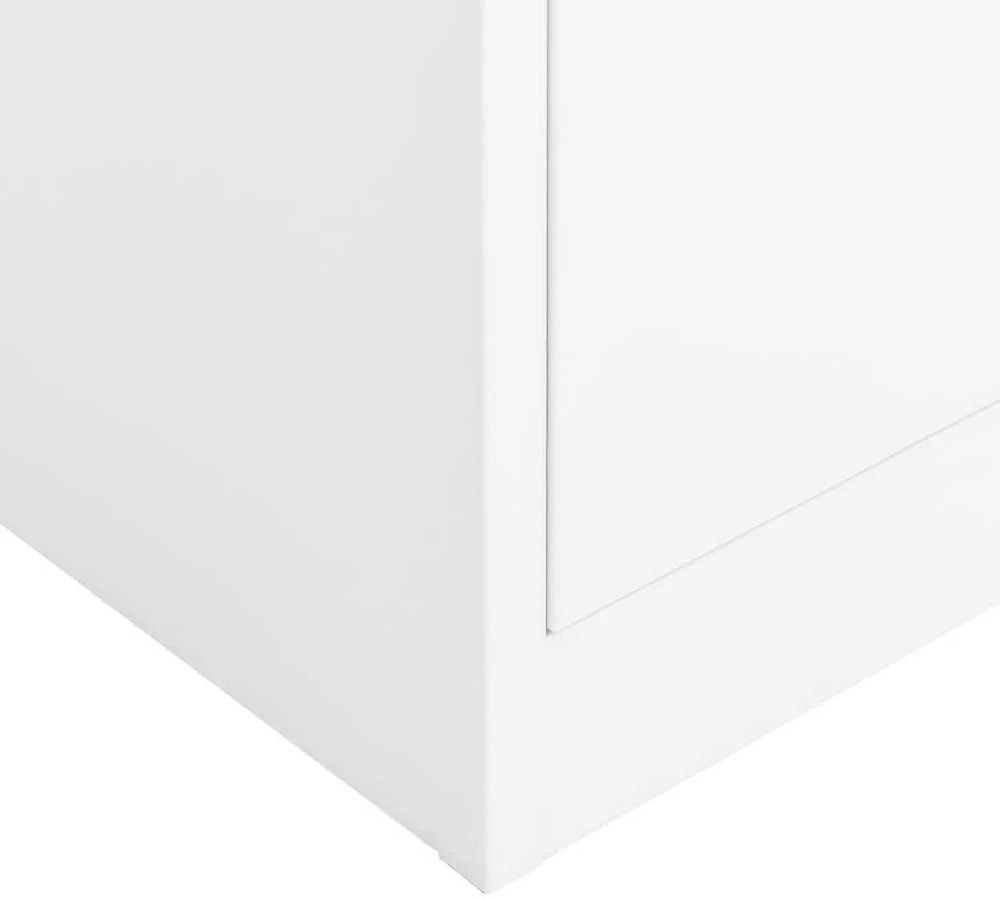 Persirengimo spintelė, baltos spalvos, 90x40x180cm, plienas