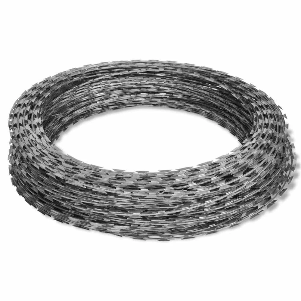 Pjaunanti viela Concertina, 300m, galvanizuotas plienas