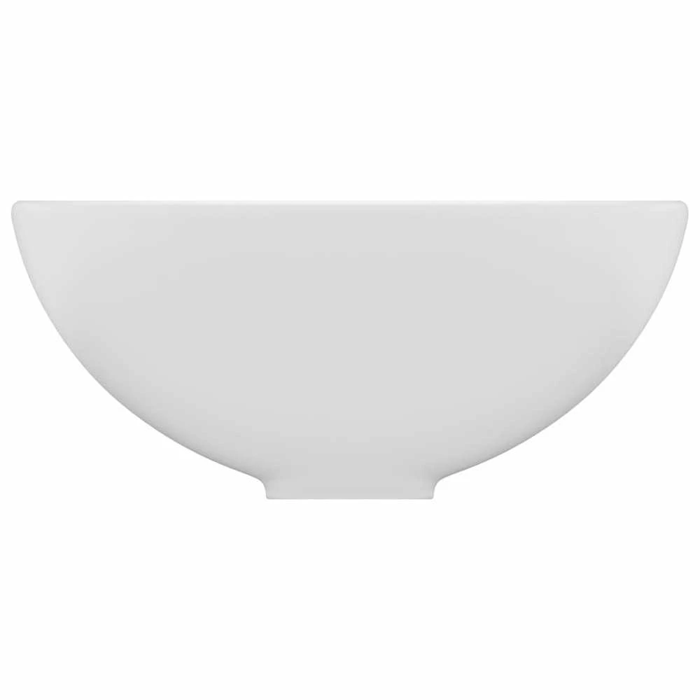Prabangus praustuvas, matinis baltas, 32,5x14cm, keramika