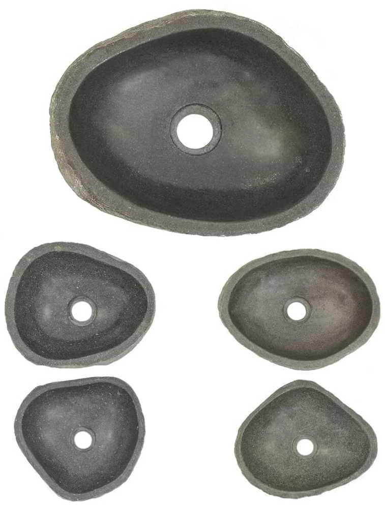 Praustuvas, (29-38)x(24-31)cm, upės akmuo, ovalo formos