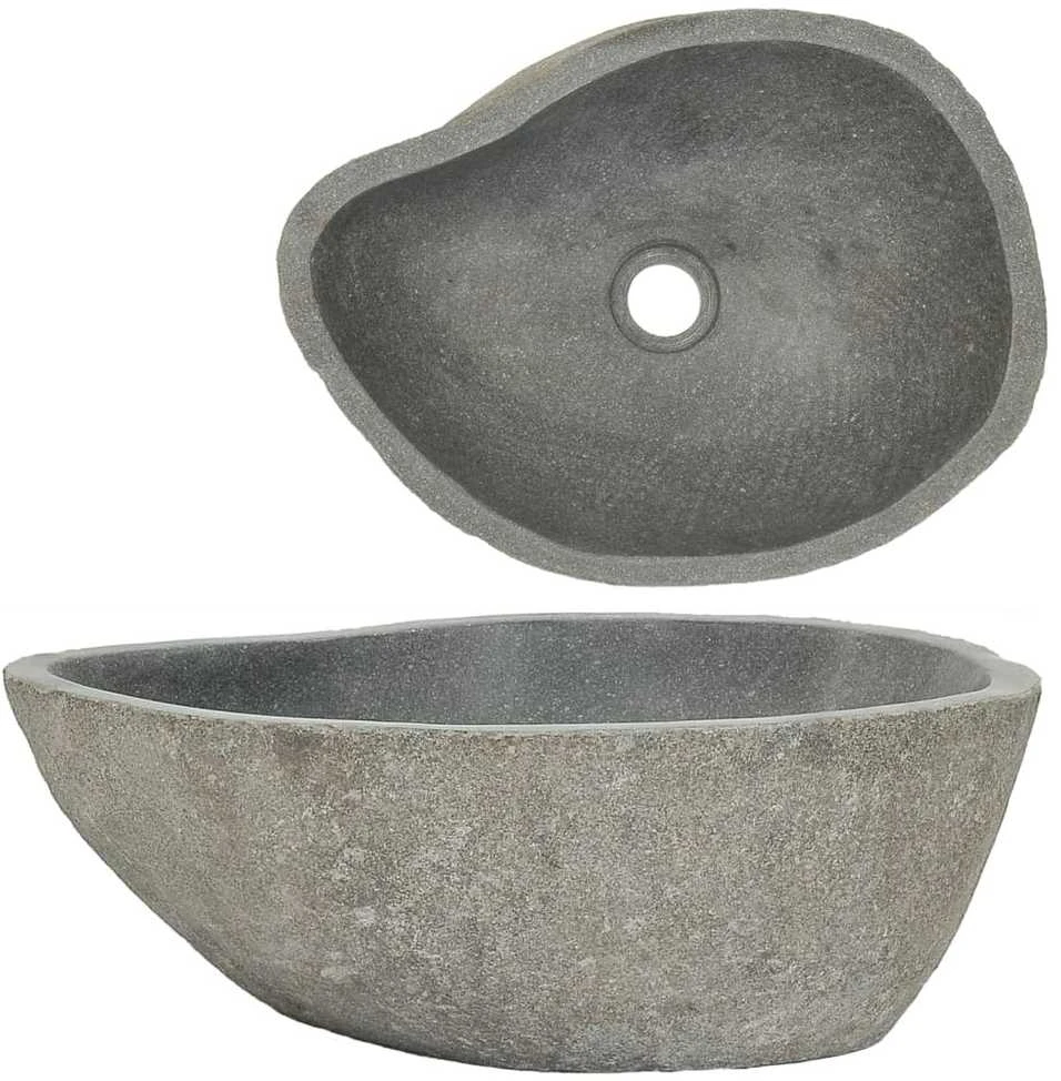 Praustuvas, (37-46)x(29-36)cm, upės akmuo, ovalo formos