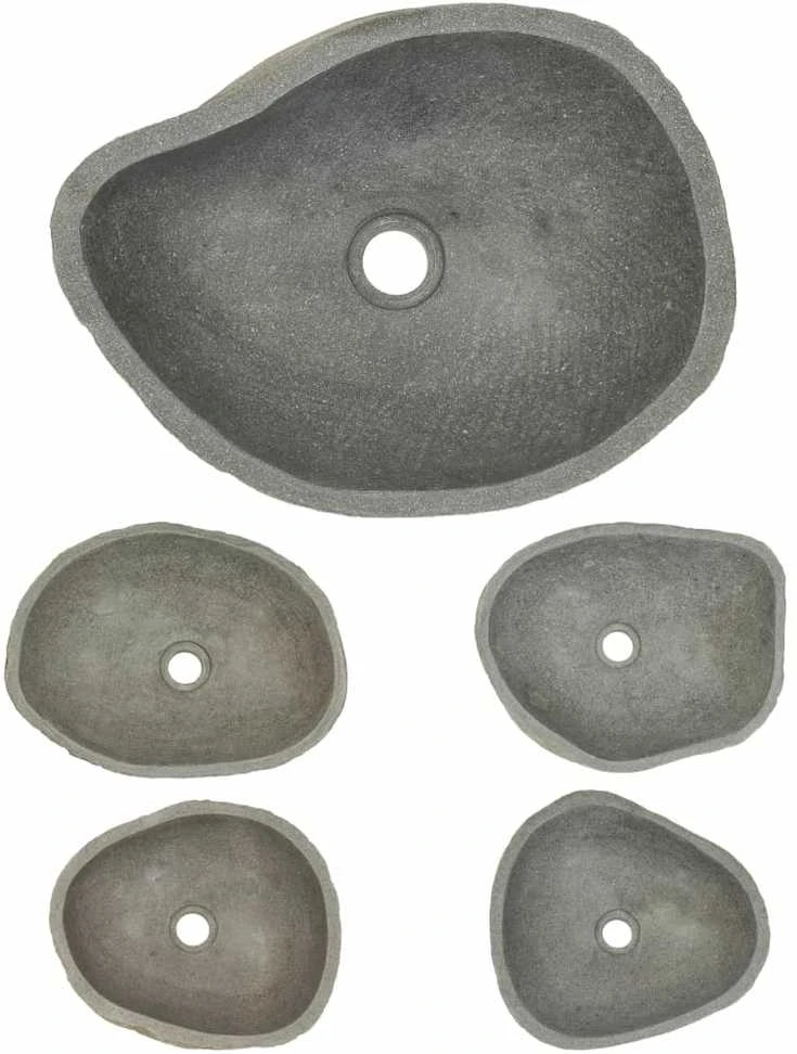 Praustuvas, (37-46)x(29-36)cm, upės akmuo, ovalo formos