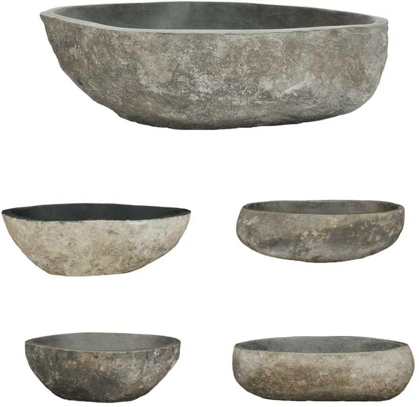 Praustuvas, (45-53)x(34-41)cm, upės akmuo, ovalo formos