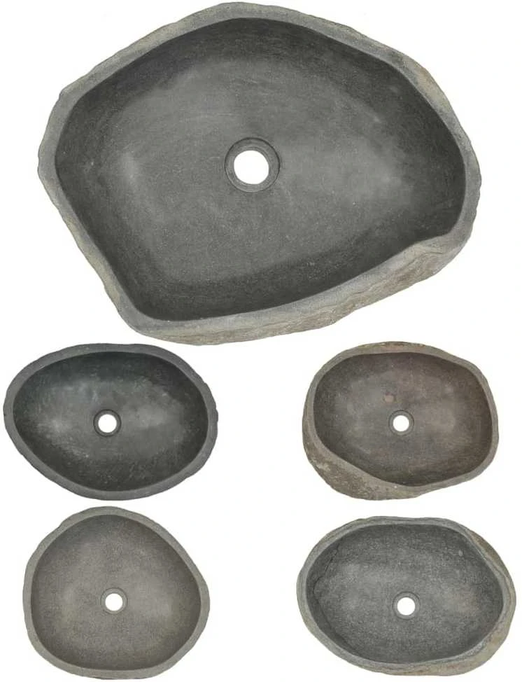 Praustuvas, (45-53)x(34-41)cm, upės akmuo, ovalo formos