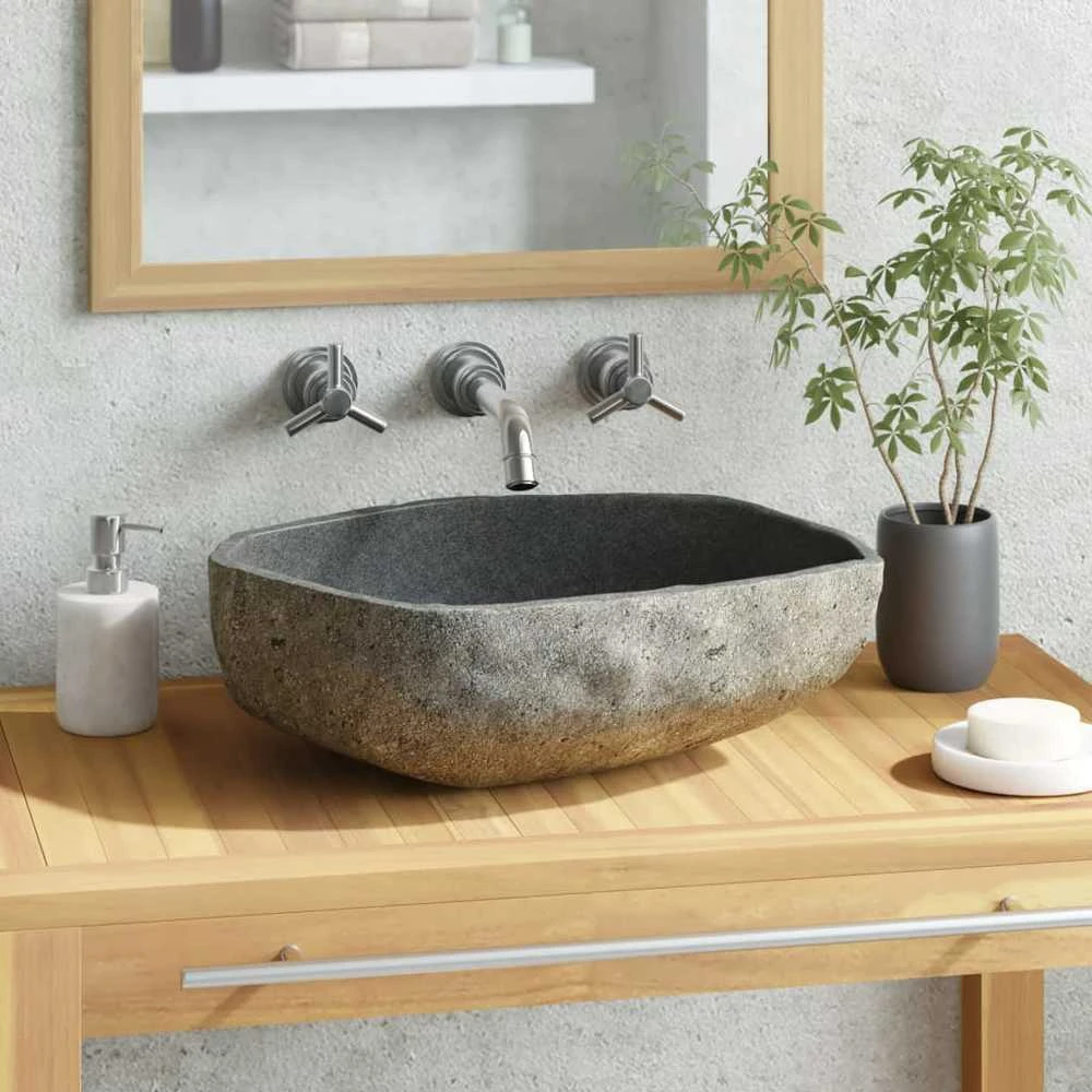 Praustuvas, (45-53)x(34-41)cm, upės akmuo, ovalo formos