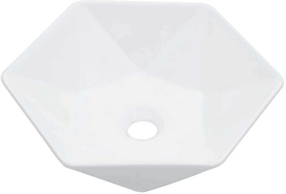 Praustuvas, baltos sp., 41x36,5x12cm, keramika