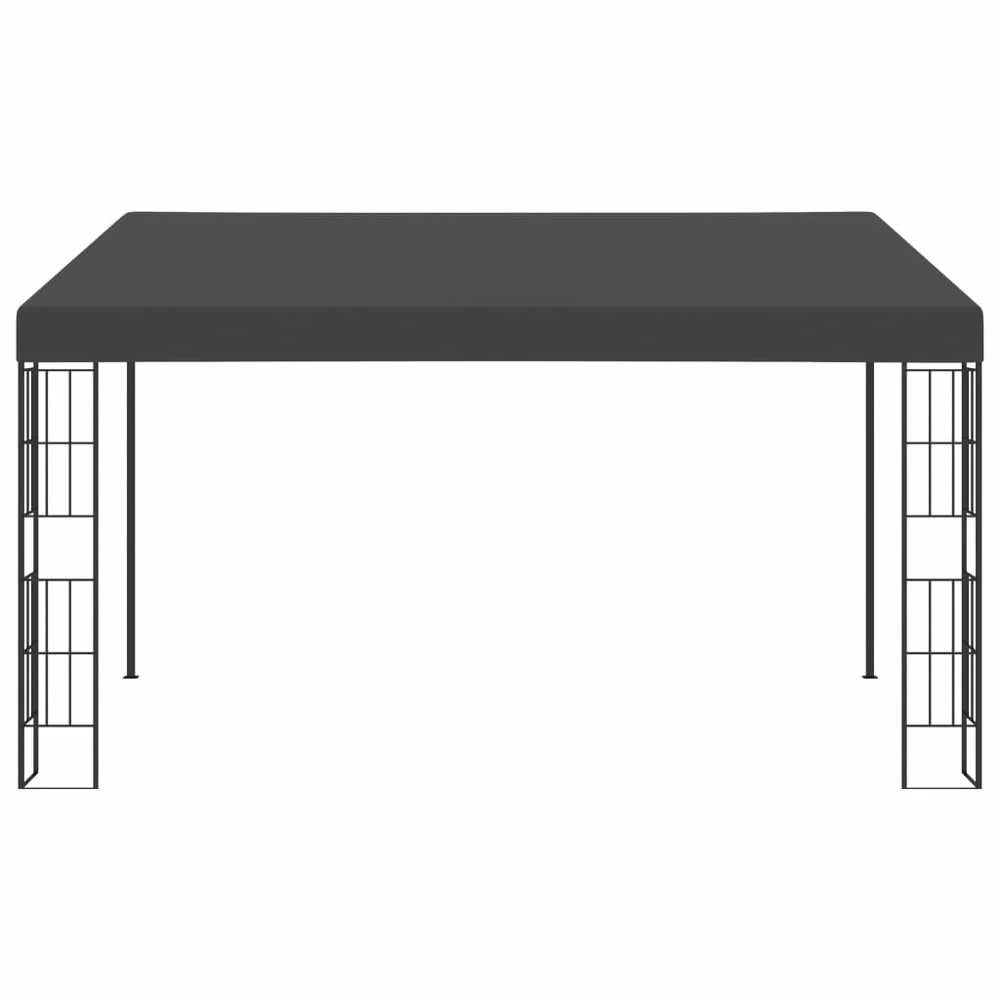Prie sienos montuojama pavėsinė, antracito, 3x4m, audinys