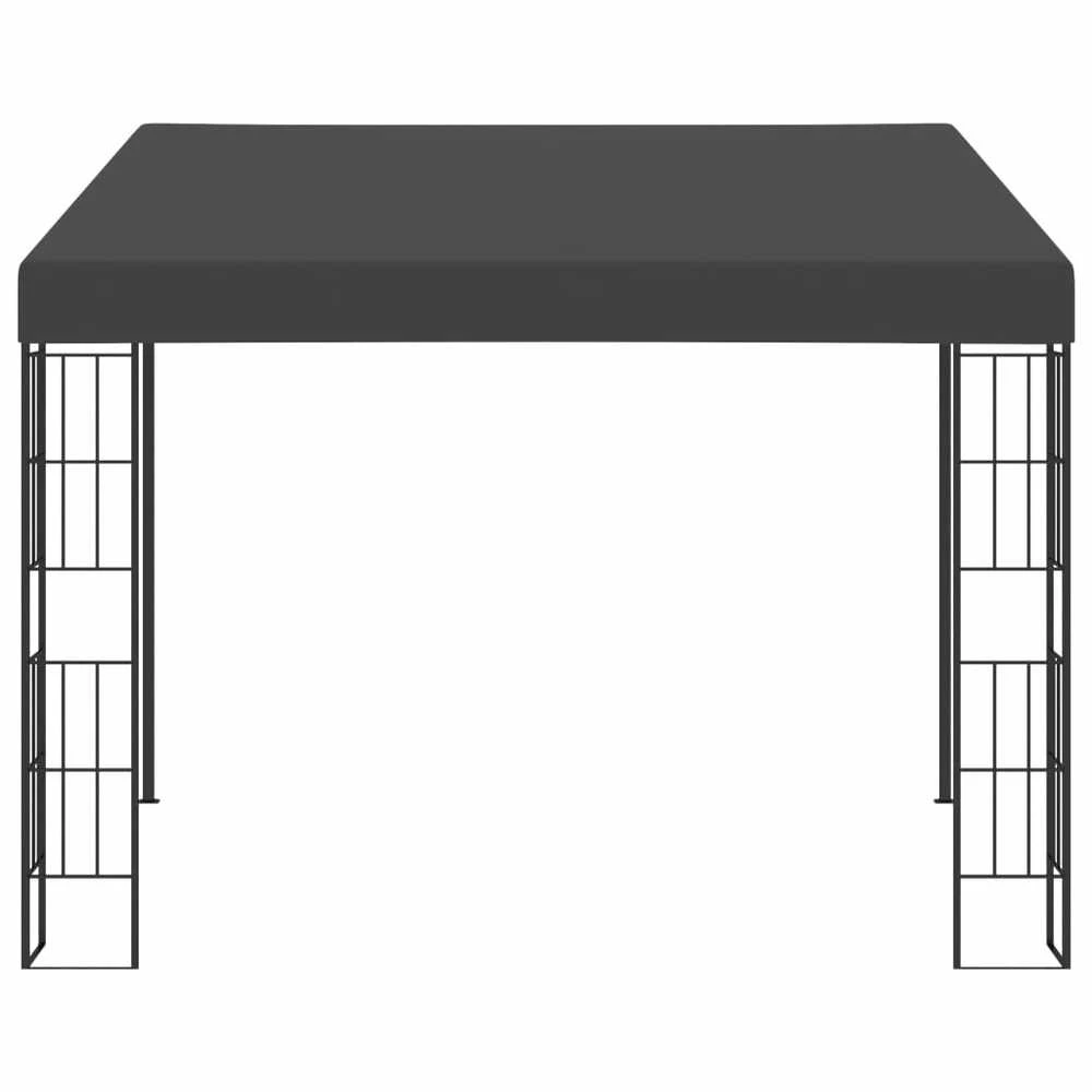 Prie sienos montuojama pavėsinė, antracito, 3x3m, audinys