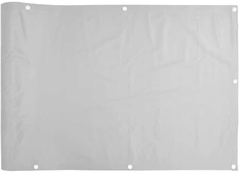 Privatumo suteikianti balkono pertvara, pilka, 500x120cm, PVC