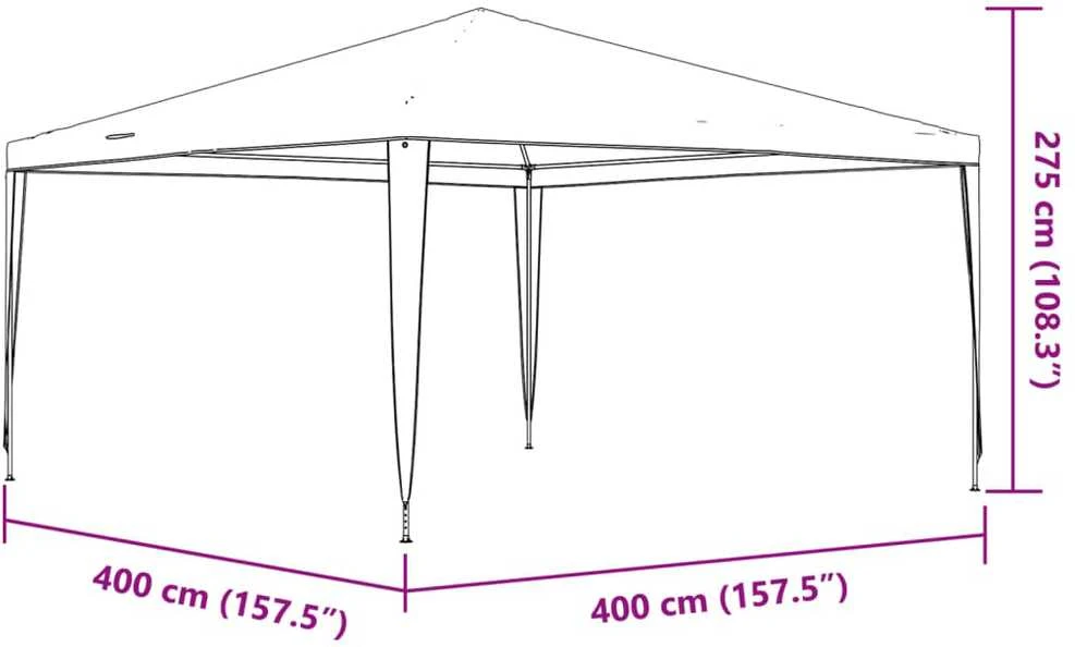 Proginė palapinė, mėlynos spalvos, 4x4m