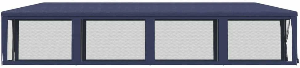 Proginė palapinė su 10 tinklinių sienų, mėlyna, 3x12m, HDPE