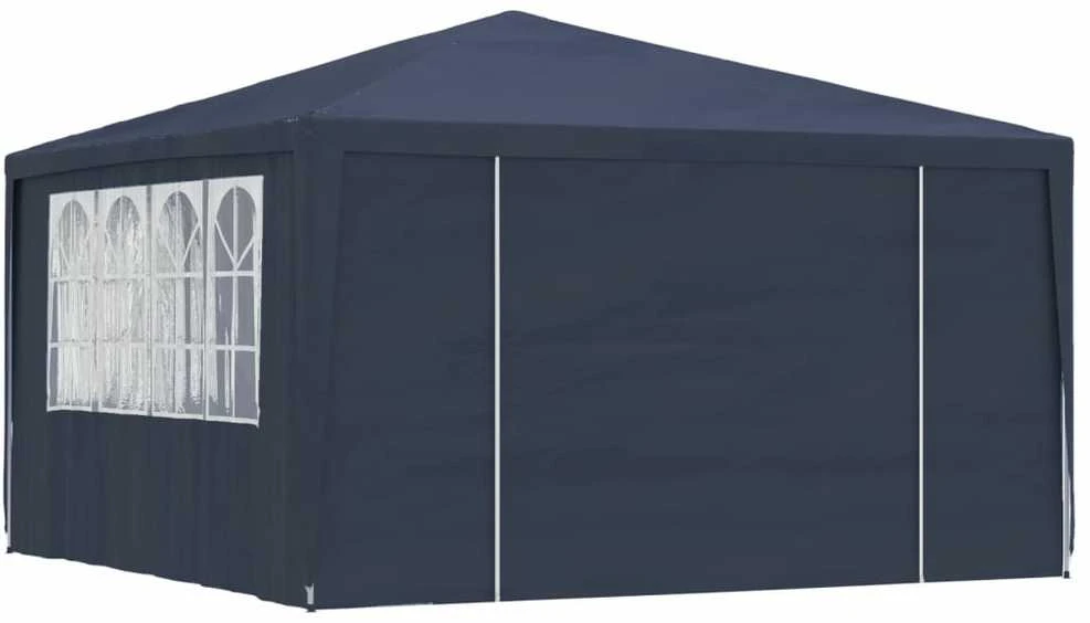 Proginė palapinė su šoninėmis sienomis, mėlyna, 4x4m, 90g/m²