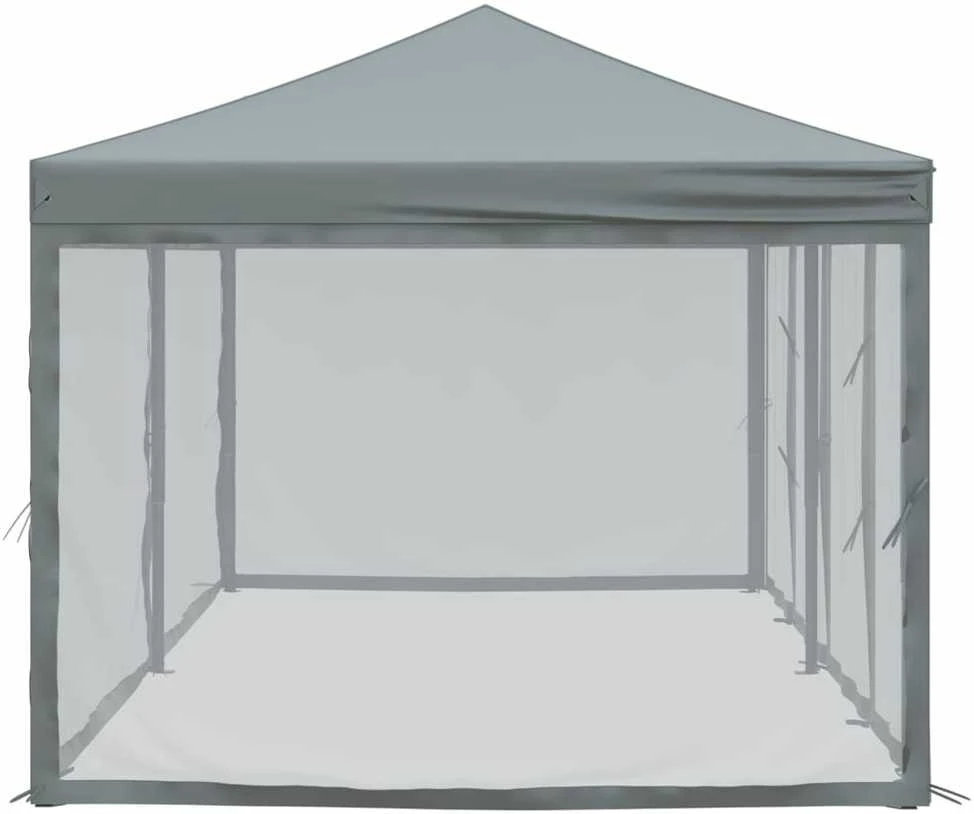 Proginė palapinė su šoninėmis sienomis, antracito, 3x6m