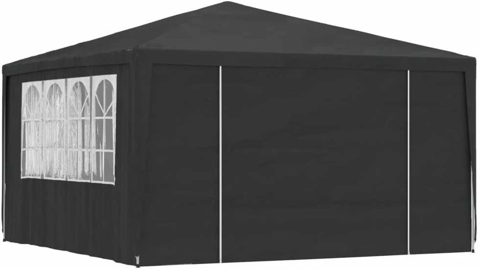 Proginė palapinė su šoninėmis sienomis, žalia, 4x4m, 90g/m²