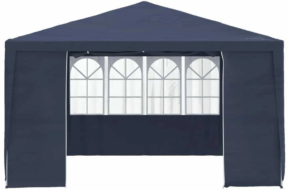 Proginė palapinė su šoninėmis sienomis, mėlyna, 4x4m, 90g/m²