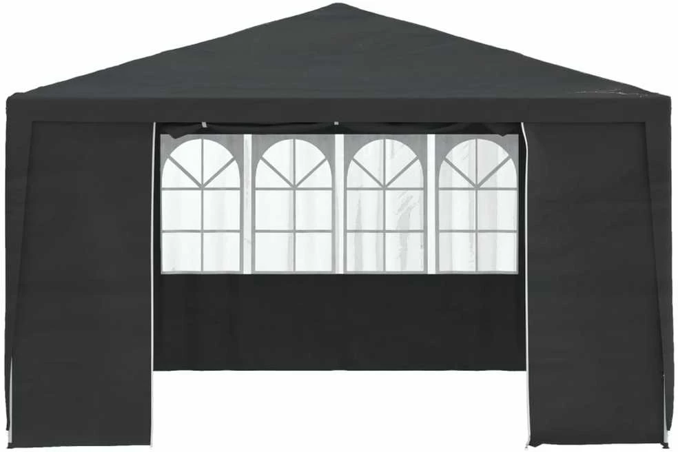 Proginė palapinė su šoninėmis sienomis, žalia, 4x4m, 90g/m²