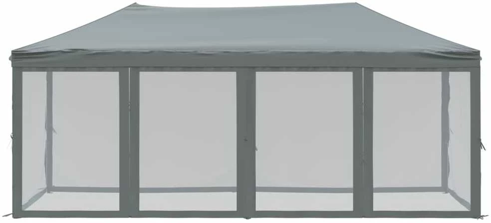 Proginė palapinė su šoninėmis sienomis, antracito, 3x6m