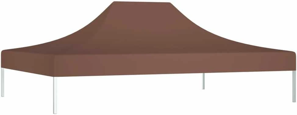 Proginės palapinės stogas, rudos spalvos, 4x3m, 270 g/m²
