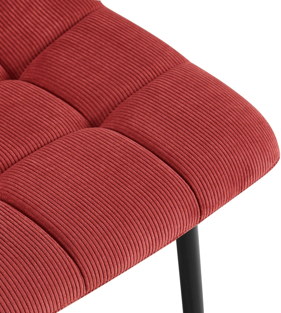Mville Valgomojo kėdė CLP Antibes, velvetinė (bordo)