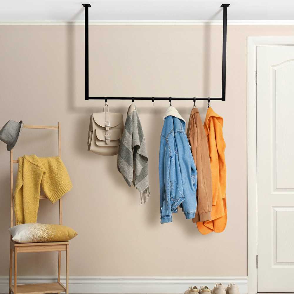 Clp Trading "Fenton" drabužių kabykla su 6 kabliukais 120x80 cm