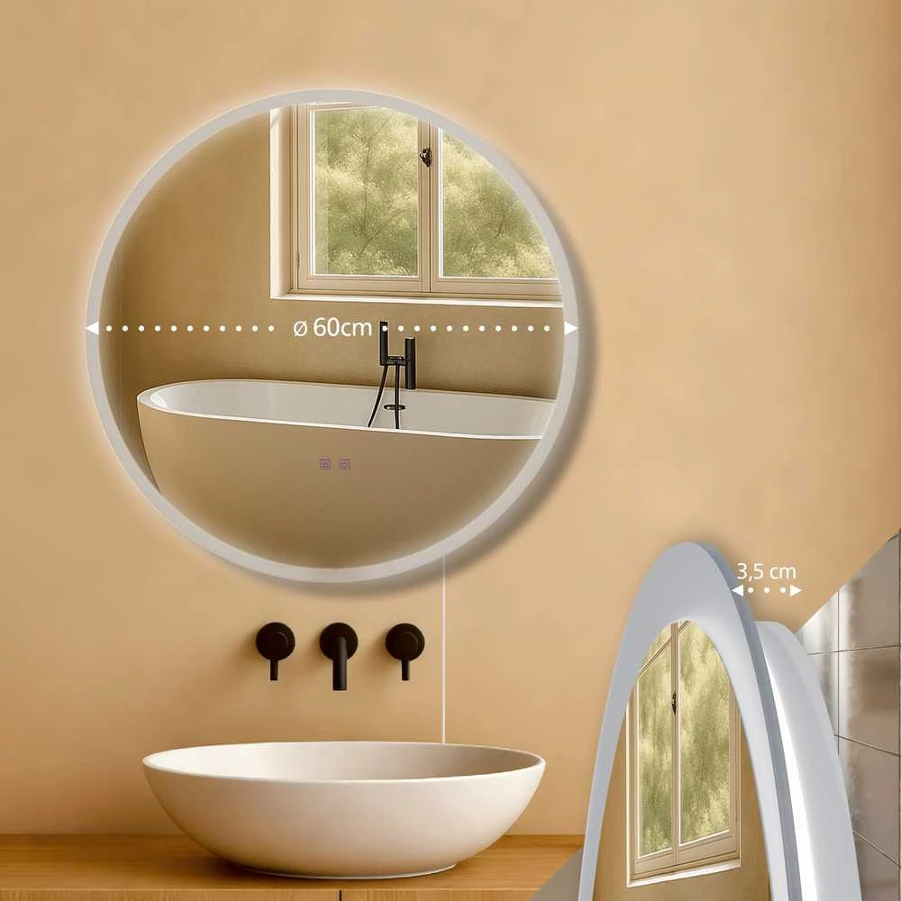 Vonios veidrodis Laconia 60 be Bluetooth