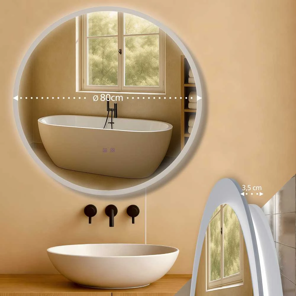 Vonios veidrodis Laconia 80 be Bluetooth