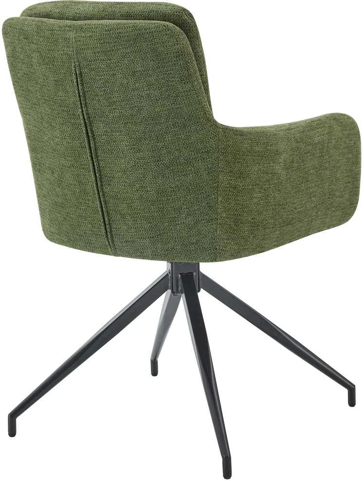 Mville Valgomojo kėdė „Pickett“ Audinys žalias