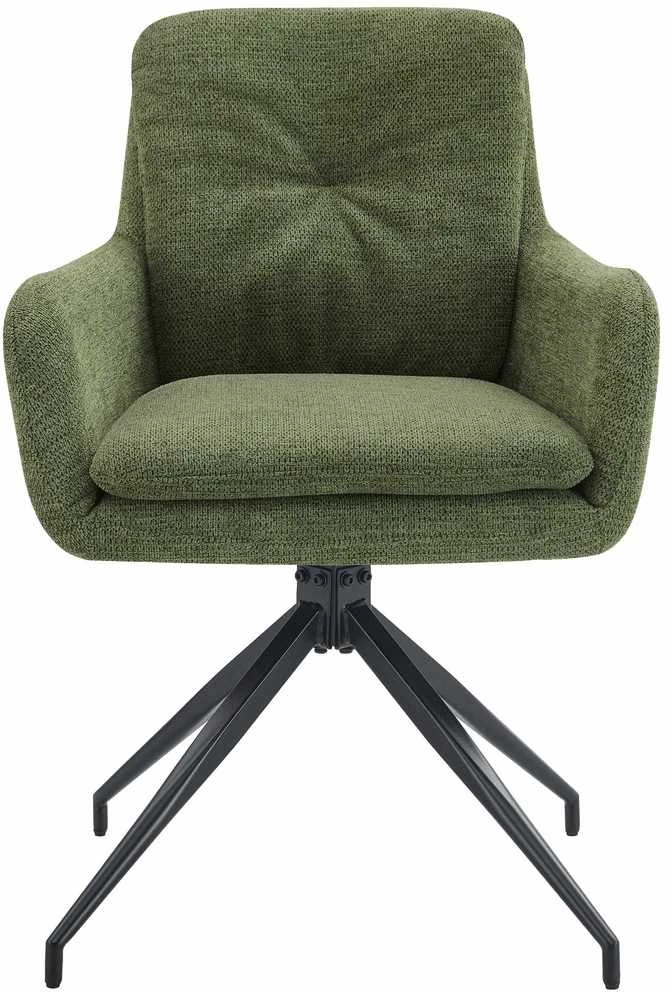Mville Valgomojo kėdė „Pickett“ Audinys žalias