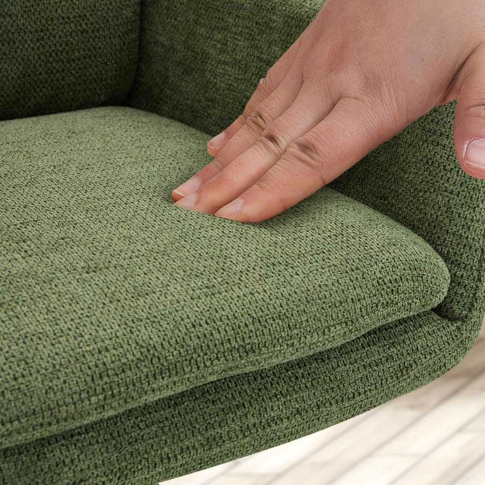 Mville Valgomojo kėdė „Pickett“ Audinys žalias