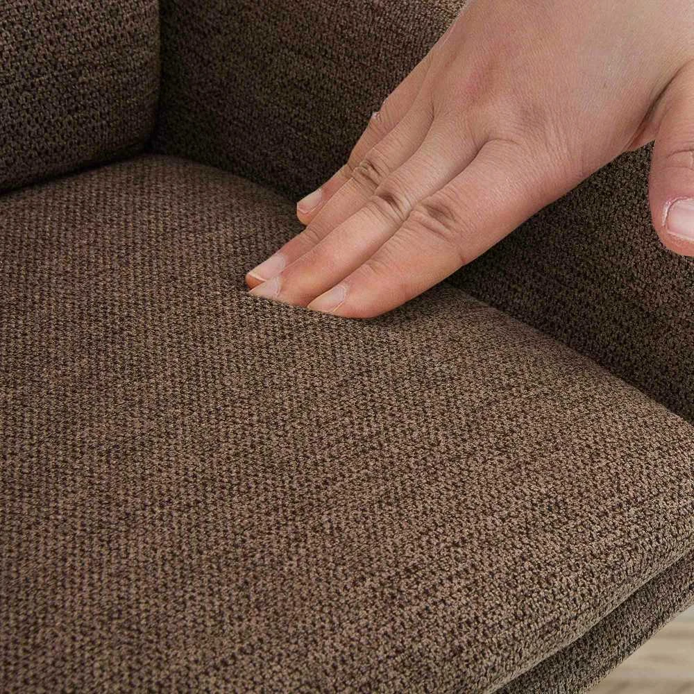 Mville Valgomojo kėdė „Pickett“ Audinys rudos spalvos