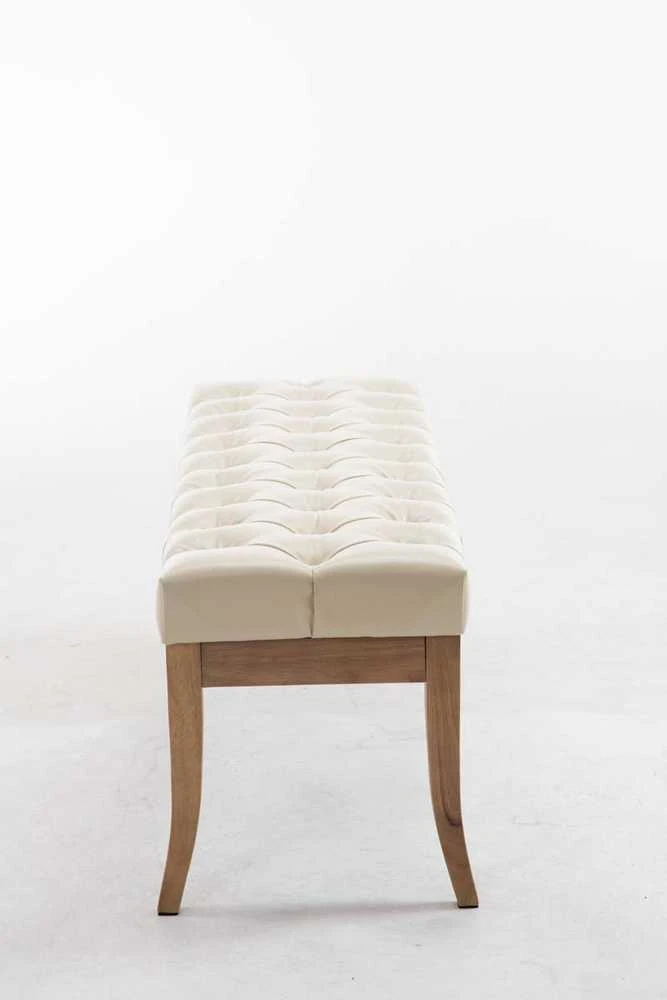 Mville Suoliukas CLP Ramses, dirbtinė oda, kreminės spalvos, 120 cm