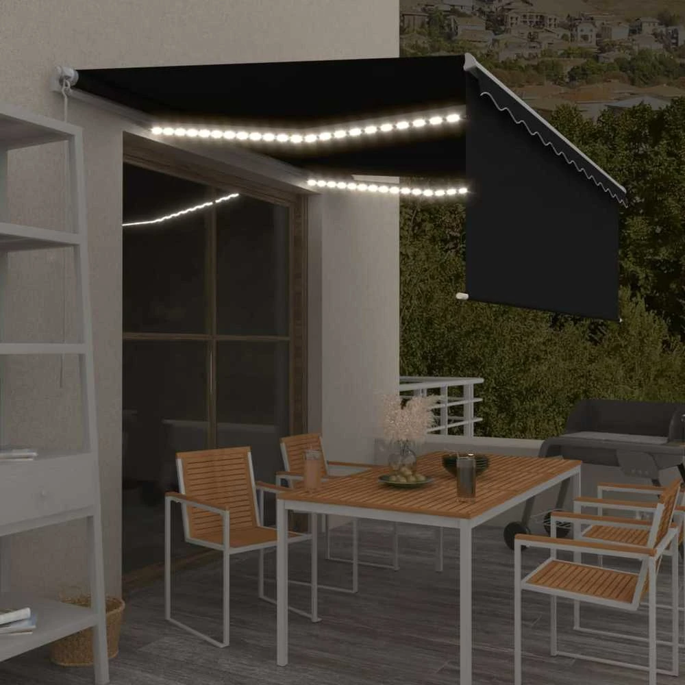 Rankiniu būdu ištraukiama markizė, antracito, 4,5x3m
