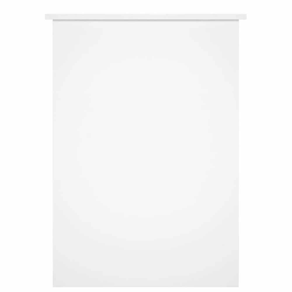 Rašomasis stalas, baltas, 100x55x75cm, mediena, blizgus