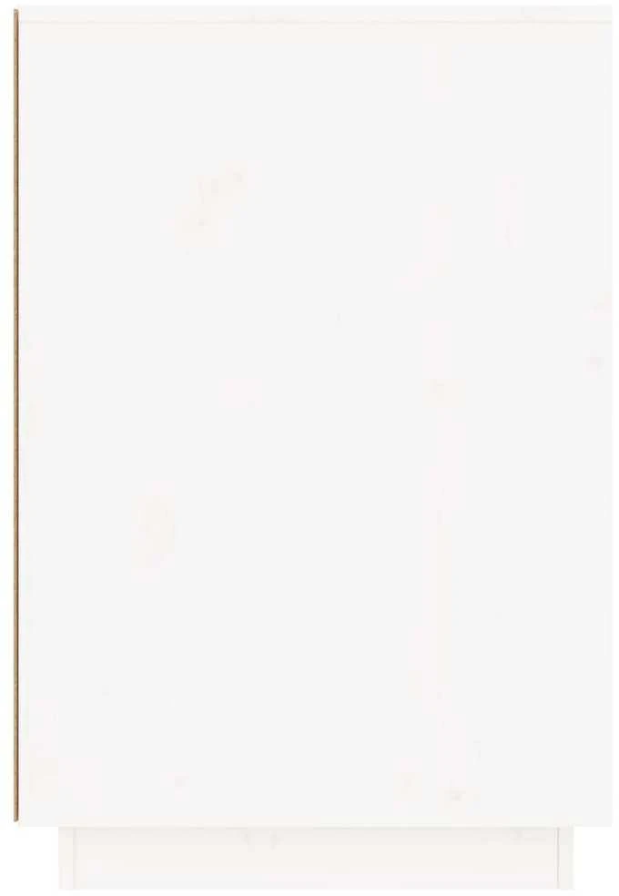 Rašomasis stalas, baltas, 140x50x75cm, pušies medienos masyvas