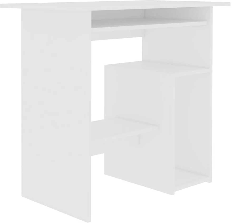 Rašomasis stalas, baltos spalvos, 80x45x74cm, apdirbta mediena