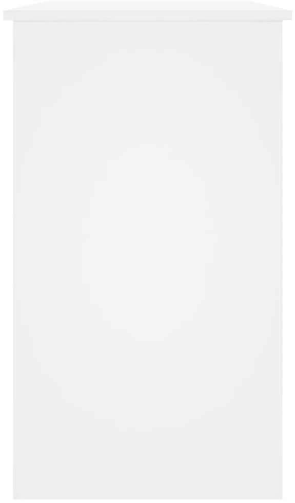 Rašomasis stalas, baltos spalvos, 90x45x76cm, apdirbta mediena
