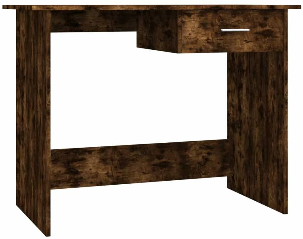 Rašomasis stalas, dūminio ąžuolo, 100x50x76cm, apdirbta mediena